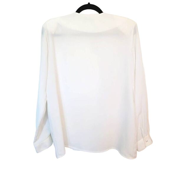 Elegant White Embroidered Button Down Shirt - Picture 2 of 13